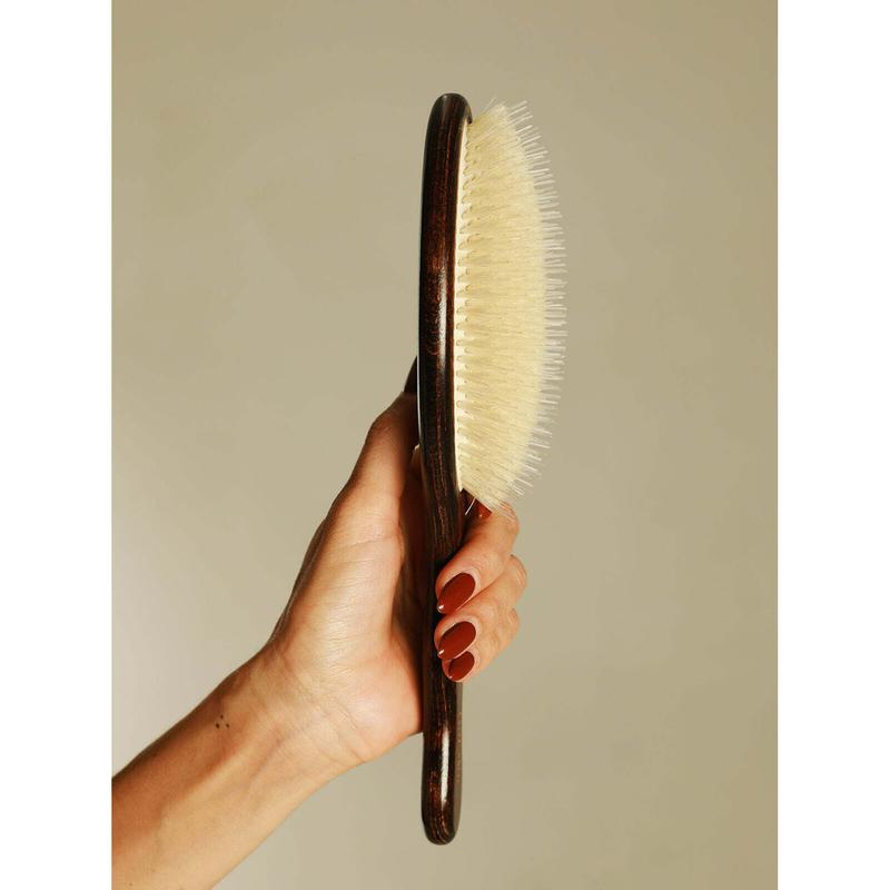 Natural Bristle Hair Brush for Medium to Thick Hair
