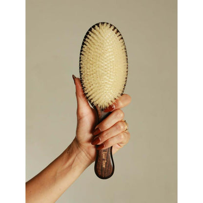 Natural Bristle Hair Brush for Medium to Thick Hair