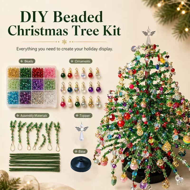 DIY Beaded Christmas Tree Craft Kit