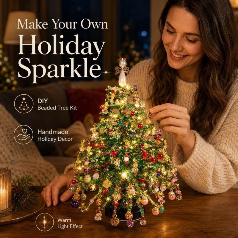 DIY Beaded Christmas Tree Craft Kit